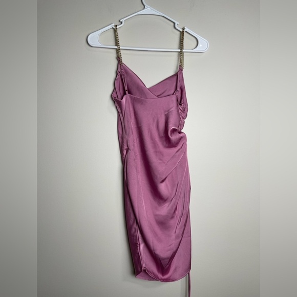 ASTR Trista Satin Rhinestone Strap Mini Dress - Picture 6 of 14